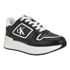 Imagem de Calvin Klein Tênis feminino Vidya, Preto/Branco 001, 38