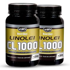 Imagem de Kit 2 Linolei Cl 1000 Óleo De Cártamo Unilife 120 Cápsulas
