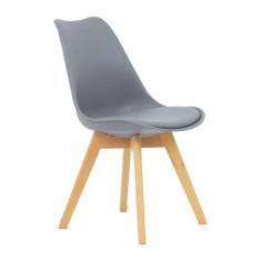 Imagem de Cadeira De Jantar Eames Wood Leda Design Estofada 