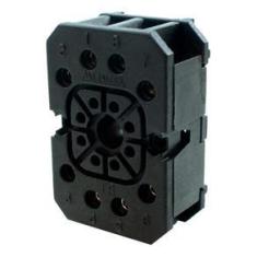 Imagem de Base Para Relé 8 Pinos Para Trilho Metaltex