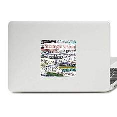 Imagem de Adesivo de vinil para laptop com estampa de veias de texto, adesivo para decoração de PC