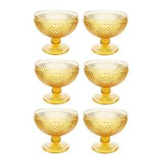 Imagem de Conjunto de 6 Taças para Sobremesa de Vidro Sodo-Cálcico Rojemac Âmbar