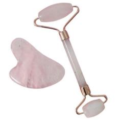 Imagem de Massageador Facial Quartzo Rosa Beleza e Relaxamento