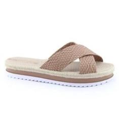 Imagem de Chinelo Feminino 5447 300 Flatform Ráfia Original cNF Moleca