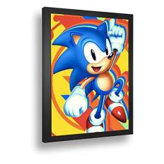 Quadro Decorativo Poster Desenho Sonic Game Retro 7 em Promoção na  Americanas