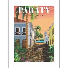 Imagem de Quebra Cabeça Ilustração De Paraty - Rj 1014 Pçs - 98 X 70cm