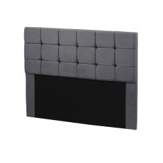 Imagem de Cabeceira Cama Box Queen 1,60 Estofada Julia Sued Chumbo Speciale Home Chumbo