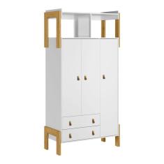 Imagem de Guarda-Roupa com Nicho Fantasia Branco - Qmovi