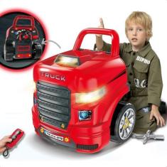 Imagem de Mega Motor Truck Brinquedo Infantil Oficina De Motor Monta E Desmonta