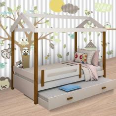 Imagem de Cama Eliz Branca com Cama Auxiliar