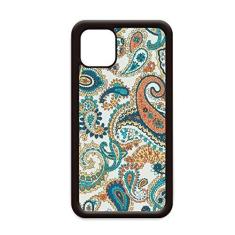 Imagem de Capa clássica azul laranja abstrata padrão de peixe para iPhone 12 Pro Max para Apple Mini Mobile Case Shell