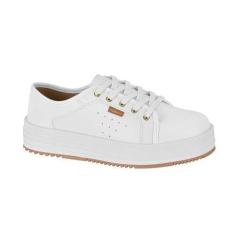 Imagem de Tênis Moda Casual Feminino Moleca Branco, Np branco, 37