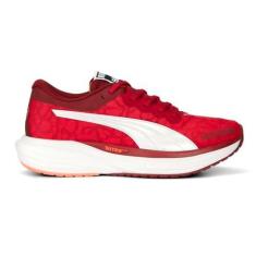 Imagem de Puma Tênis de corrida feminino Deviate Nitro 2 X Ciele - Vermelho, Vermelho, 35
