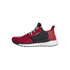 Imagem de adidas CNY Solar Hu Glide x Pharrell Williams Tênis de corrida casual masculino,, Vermelho/preto e dourado, 38