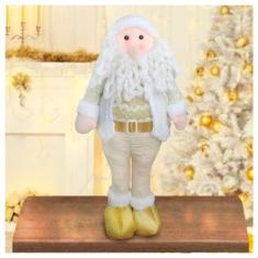 Imagem de Decoração Boneco Natal Papai Noel Dourado Natalino 54cm