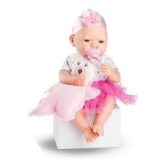 Imagem de Boneca Bebezinho Real Newborn - 34cm Menina - Roma Brinquedo - Roma Br