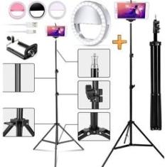 Anel Iluminador LED Flexivel Ring Light Tripe 20cm com Suporte Celular  Universal Selfie r Gravação Fotos Makes - Right Light - Luz de  Selfie - Magazine Luiza