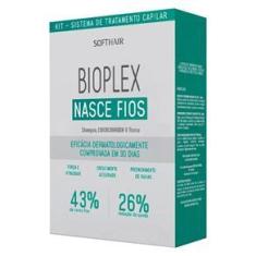 Imagem de Kit Shampoo + Condicionador + Tônico Soft Hair Bioplex Nasce Fios