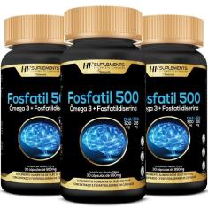 Imagem de Kit 3 Fosfatil 500 Omega 3 Fosfatidilserina 30Caps Hf