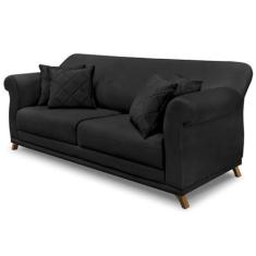 Imagem de Sofa 2 Lugares Retro Polo 180cm Com Almofada Veludo 2237 Ezz