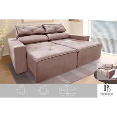 Imagem de Sofá Reclinável Retrátil 1,50M Cor:CAPPUCCINO - PEPINELLI DECOR