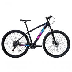 Imagem de Bicicleta Aro 29 Ksw Xlt 24v Freio A Disco Suspensão Mountain Bike Alumínio Preto-pink-azul 19