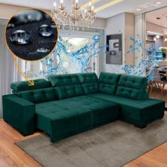 Imagem de Sofá Impermeável Canto Chaise D 285 X 205 Cm Retrátil Reclinável Sttil
