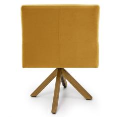 Imagem de Kit 2 Poltronas Decorativas Giratórias Base Giromad Madeira Angel B-279 Veludo  - Domi