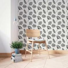 Imagem de Papel De Parede Adesivo Folha Minimalista N014095 RL 0,58x3M