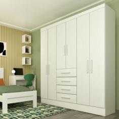 Imagem de Guarda Roupa Casal 6 Portas 4 Gavetas Arizona - Tcil Móveis