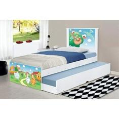 Imagem de Cama Bicama Juvenil Adesivada Fazendinha