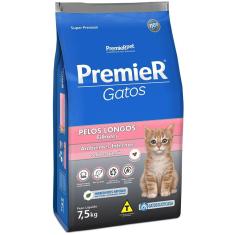 Imagem de Ração Premier Pet Ambientes Internos Gatos Filhotes Pelos Longos Salmão - 7,5 Kg