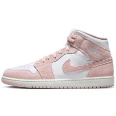Imagem de Tênis masculino Jordan 1 Mid SE Branco/Legend Pink-Sail (FN5215 161), Branco/Legend Pink-Sail, 41