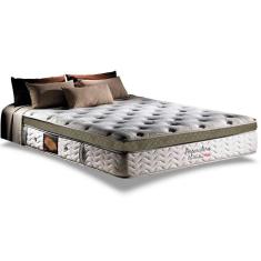 Imagem de Colchão King Espuma Viscoelástico Visco Molas Ensacadas Masterpocket Imperatore Eco Bamboo Euro Pillow (193x203x34) - Herval