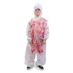 Imagem de Fantasia Infantil Halloween Açougueiro Sangrento Com Capuz - Cromus