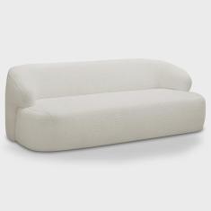 Imagem de Sofá 2 Lugares Sala Orgânico 150cm Donk L08 Boucle Off White - Mpozenato