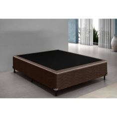 Imagem de Cama (Box Casal+Colchão D-33)138X188x20 Tecido:Suedemarrom - Semik Col