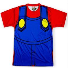 Imagem de Camiseta Masculina Traje Mario Super Mario Bros