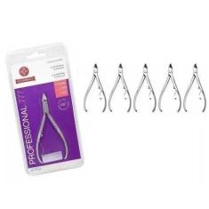 Imagem de Kit 5 Alicates de Cuticula Profissional Mundial inox 777