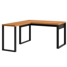 Imagem de Mesa Para Escritório 100% Mdf Industrial Freijó/Preto - Dalla Costa