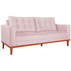 Imagem de Sofá 2 Lugares Dubai Suede Rosa Bebê
