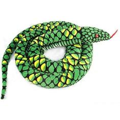 Imagem de A-cool Gigante Boa Constrictor Stuffed Animal Soft Snake Brinquedo de pelúcia (Verde (70 "= 180CM))