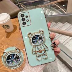 Imagem de Capa de telefone macia de astronauta para Samsung galaxy A32 A52 A52S A72 A51 A71 A20S A21S A22 A54 A34 A53 A73 A33 A23 A14 A13 A50 30 Capa, verde, para Samsung A70 A70S