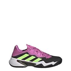 Imagem de adidas Tênis masculino Barricade Clay, D (M) padrão, Carbono/Verde Sinal/Pulso Lilás, 38