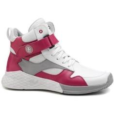 Imagem de Tênis Rock Fit Van Halen Branco e Rosa-Unissex