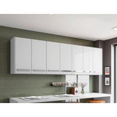 Imagem de Armario De Cozinha Aereo 7 Portas Branco Bangladesh Brienza - Brienza