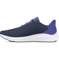 Imagem de Under Armour Tênis de corrida feminino Charged Pursuit 3 com logotipo grande, (107) Cinza/Starlight/Preto, 35