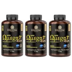 Imagem de 3x Super Ômega 3 TG 1000mg 90 Cápsulas Essential Nutrition