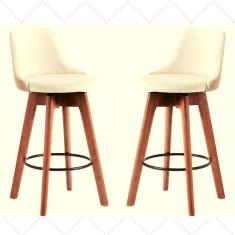 Imagem de Kit 2 Banquetas Gourmet Para Cozinha Ou Bancada Bege Claro