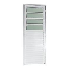 Imagem de Porta de Alumínio Basculante 210x80cm com Vidro Boreal Linha 25 Brimak